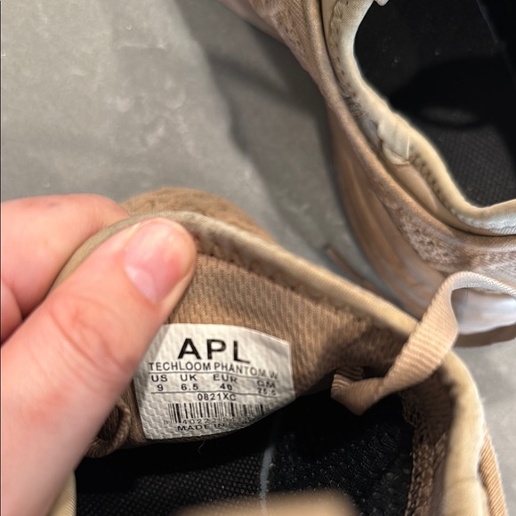 APL Tan Athletic Shoes with Woven Upper and Low-Top Design - Picture 3 of 7